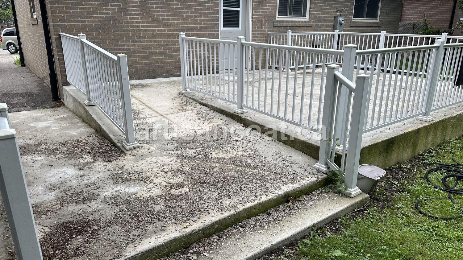 worn-walkway-before-decorative-concrete-resurfacing-gta