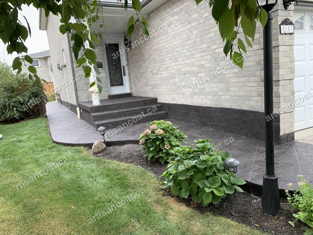 Decorative concrete garden walkway GTA