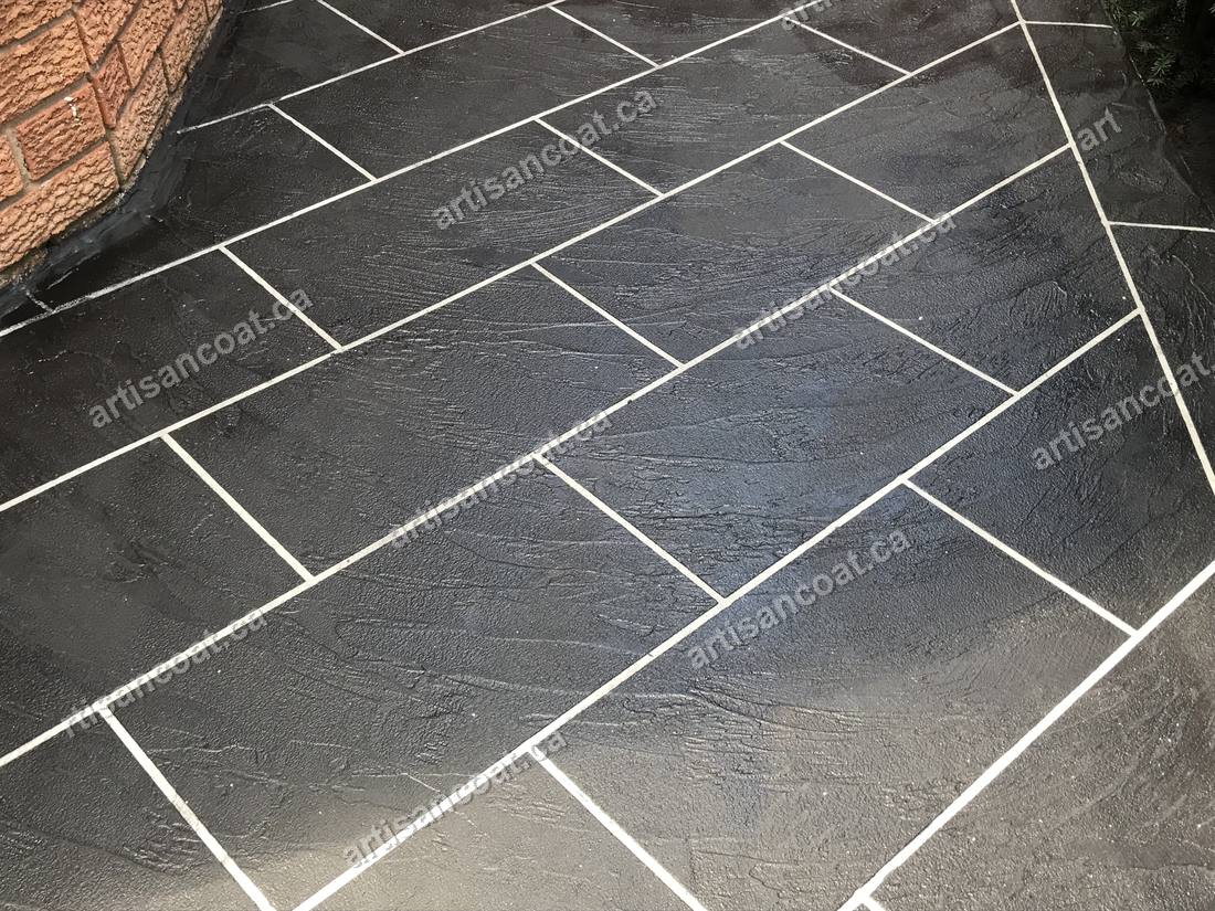 Jewelstone tile-look concrete landing GTA