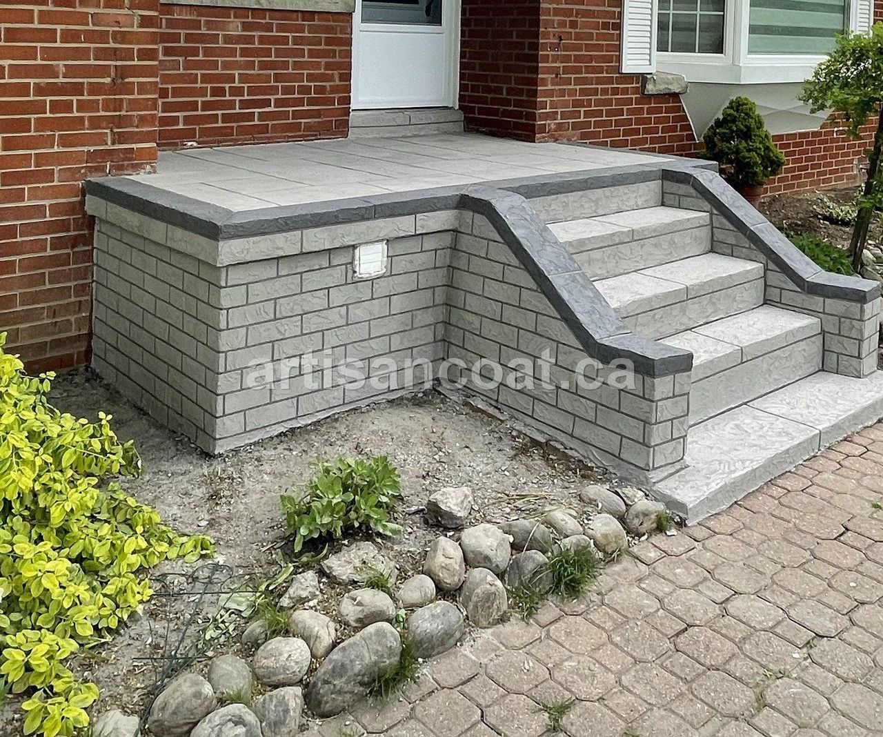 decorative-concrete-porch-and-steps-resurfacing-cost-toronto-gta