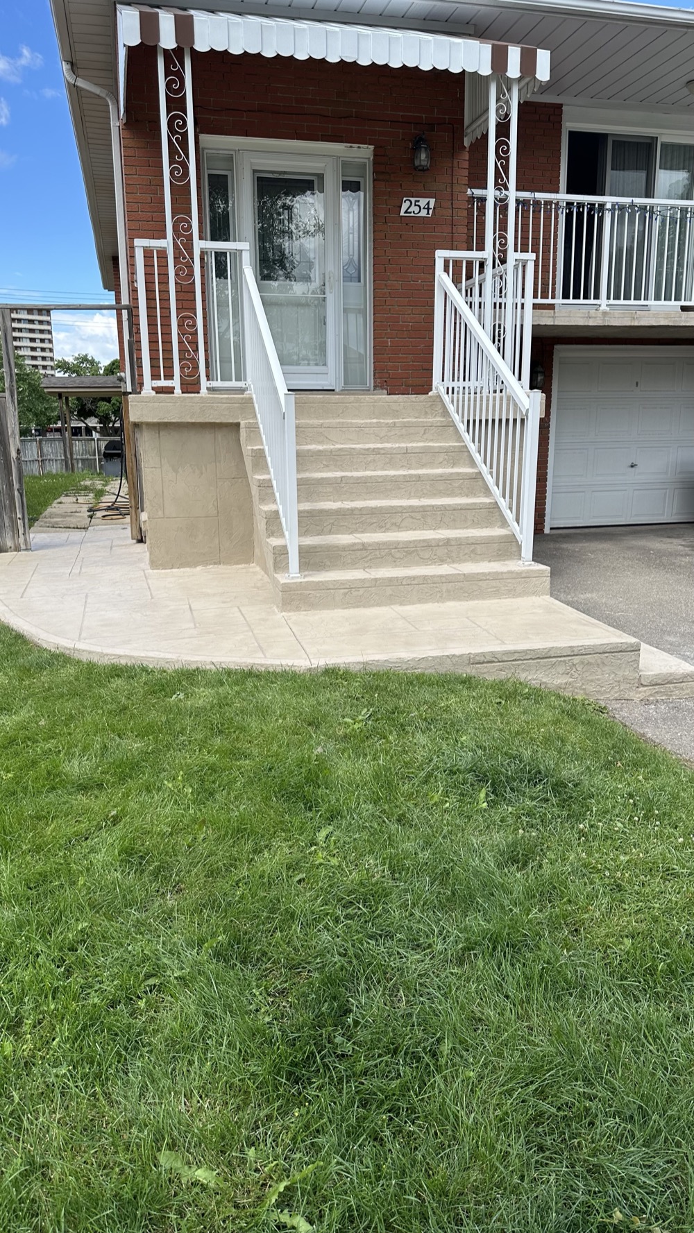 Porch and patio resurfacing before after Toronto